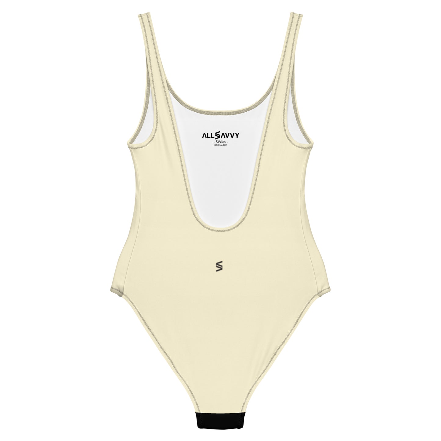 German Shepherd Puppy Women's One-Piece Swimsuit (Banana Smoothie)
