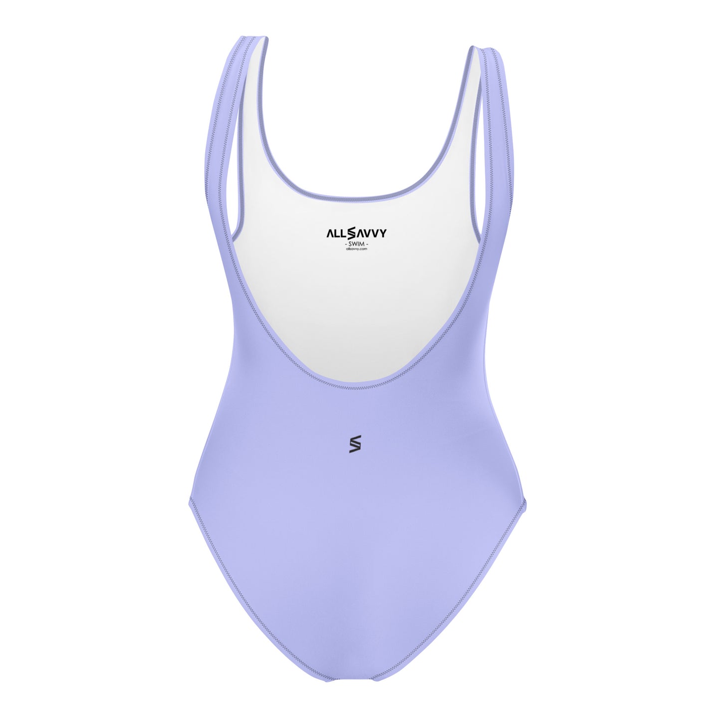 Australian Shepherd Puppy Women's One-Piece Swimsuit (Light Periwinkle)