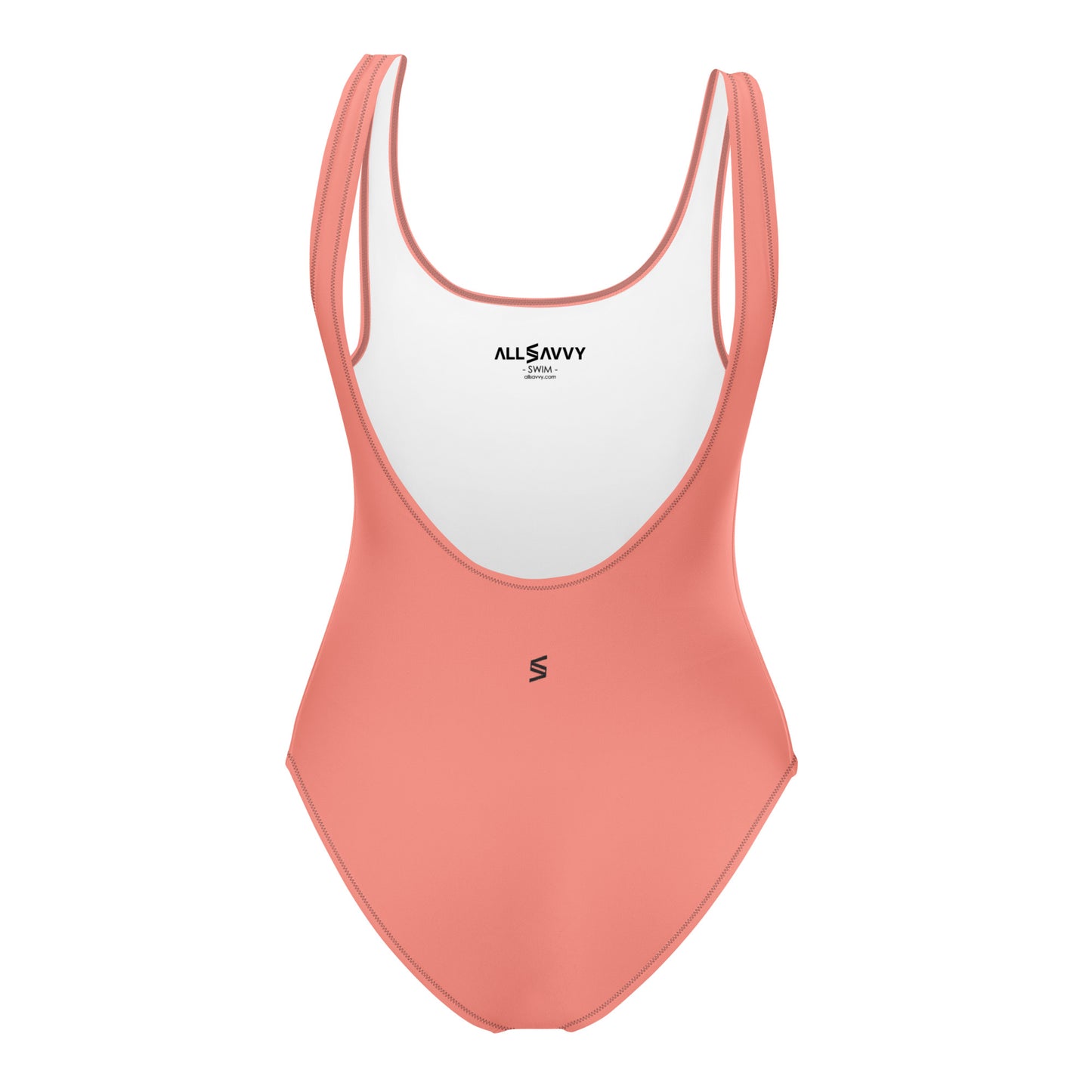 Pug Puppy Women's One-Piece Swimsuit (Peachy Pink)