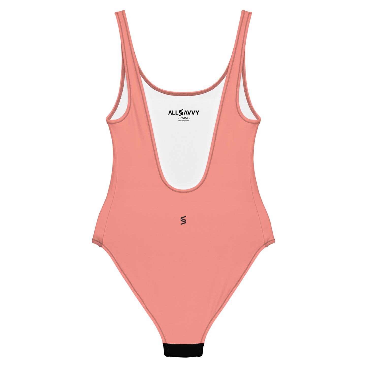 Pug Puppy Women's One-Piece Swimsuit (Peachy Pink)