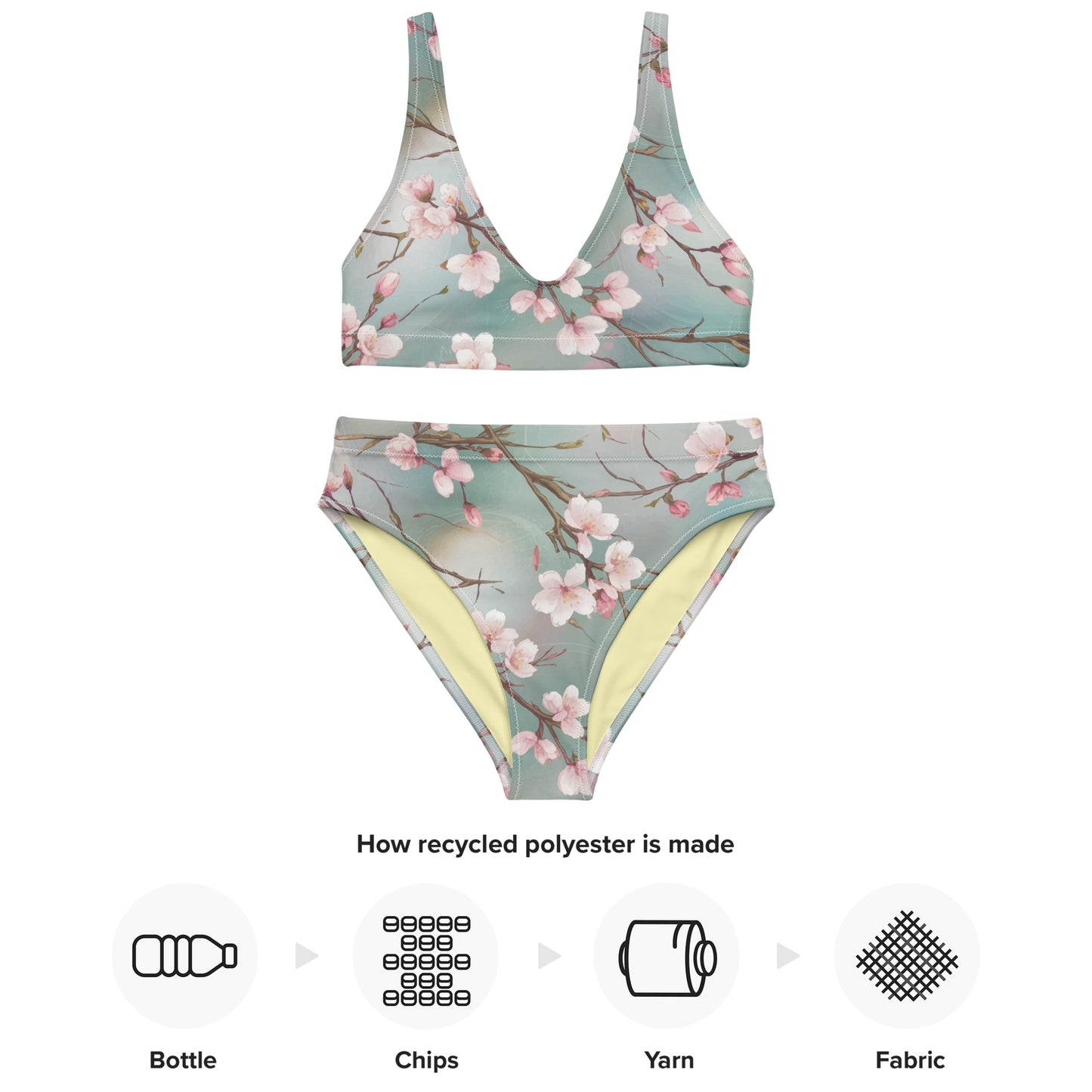 Silken Sakura Women's Eco High-Waisted Bikini