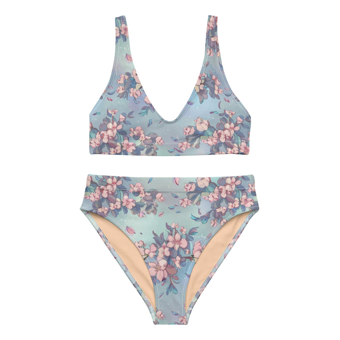 Electric Sakura Women's Eco High-Waisted Bikini