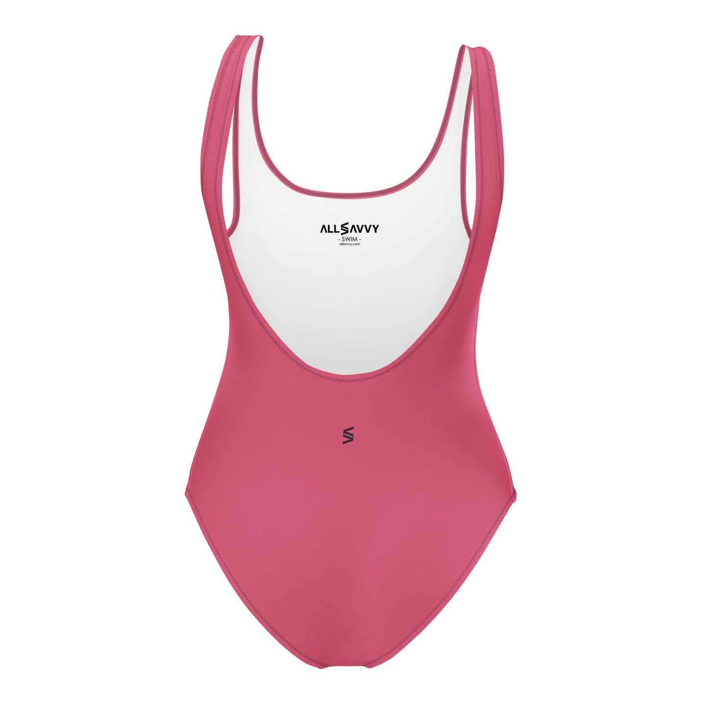 French Bulldog Puppy Women's One-Piece Swimsuit (Pink)